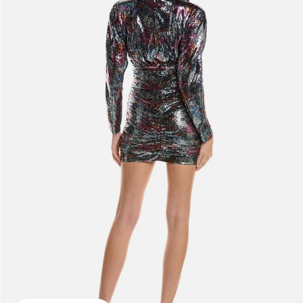 NWT Ramy Brooke Auerbach Sequin Mini Dress in Floral Sequin size 2‎ reg $795 - Picture 4 of 10